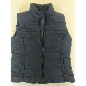 Aeropostale‎ Navy Blue Quilted Puffer Vest Sleeveless Winter Jacket Size L